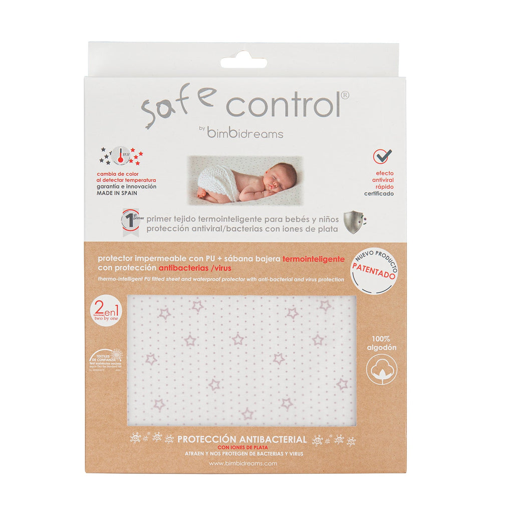 SÁBANA BAJERA IMPERMEABLE TERMOINTELIGENTE ANTIBACTERIAL SAFE CONTROL DE BIMBIDREAMS