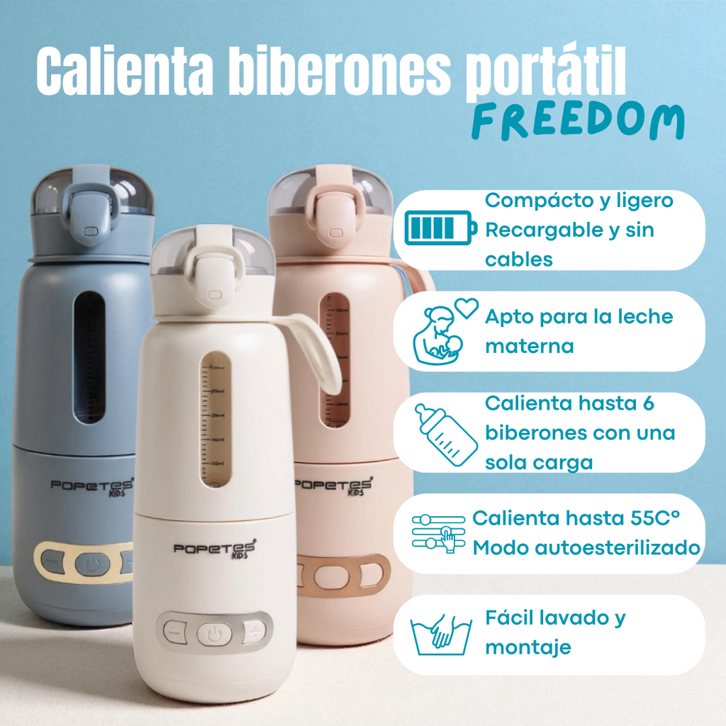 Calienta Biberones Portátil FREEDOM | Popetes Kids