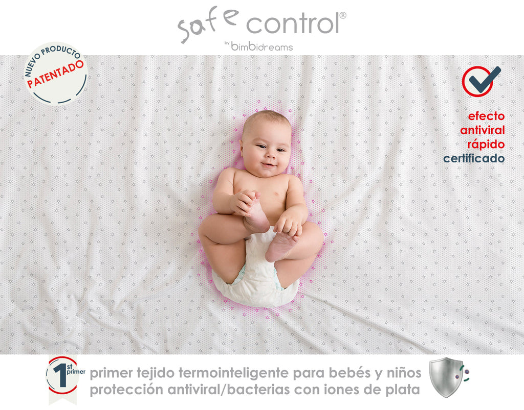 SÁBANA BAJERA IMPERMEABLE TERMOINTELIGENTE ANTIBACTERIAL SAFE CONTROL DE BIMBIDREAMS